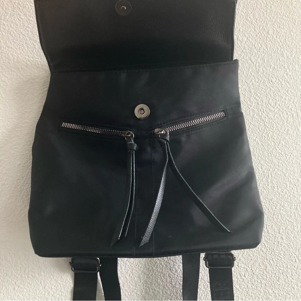 Botkier Mini Trigger Backpack Black Nylon Minimal Streetwear Utility Fall School